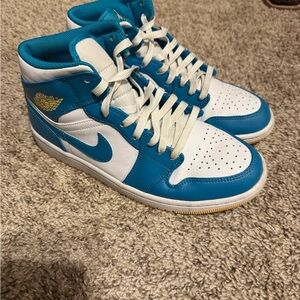 Nike Blue and White Sneakers